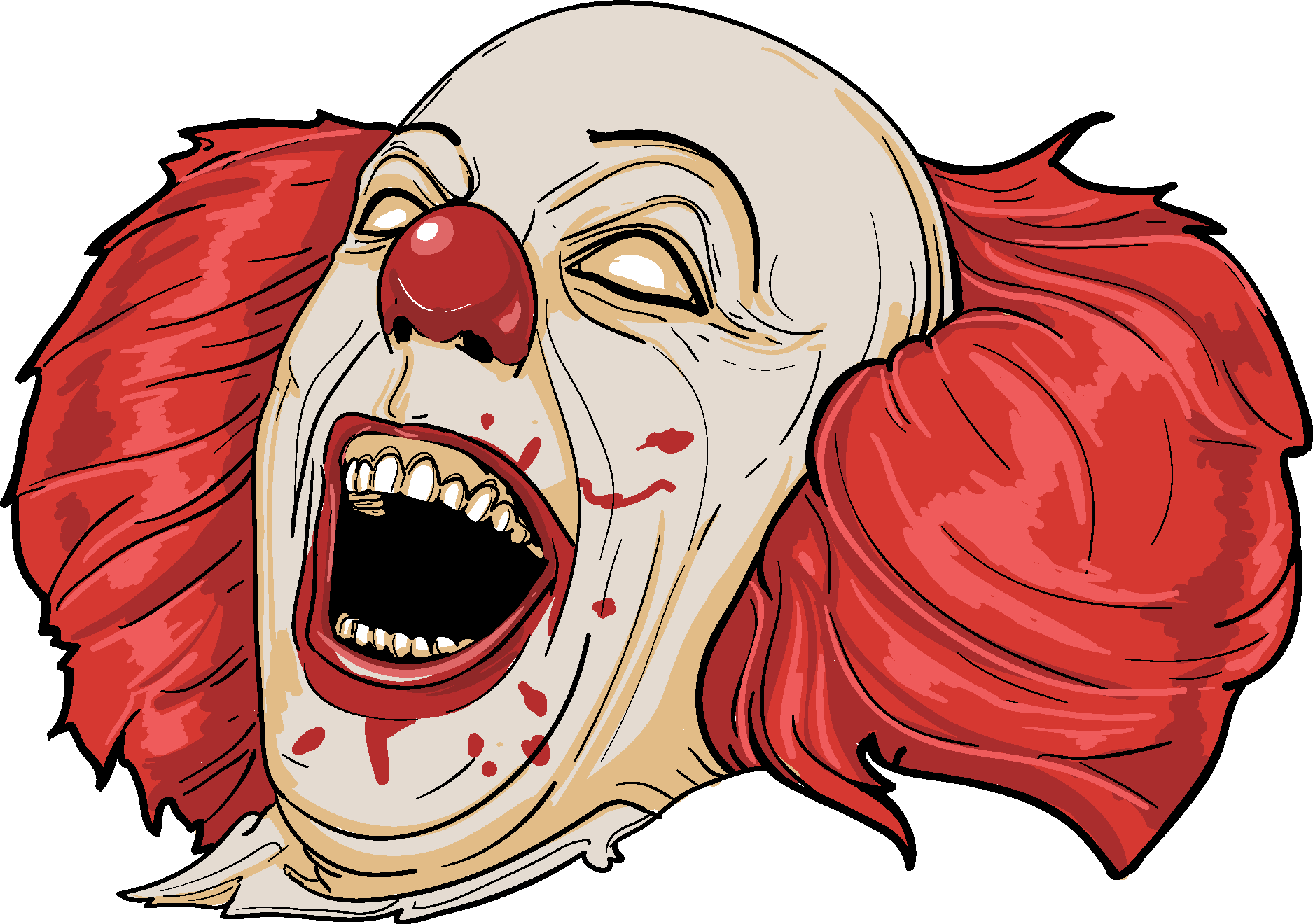 Clown Evil Logo Vector Logo